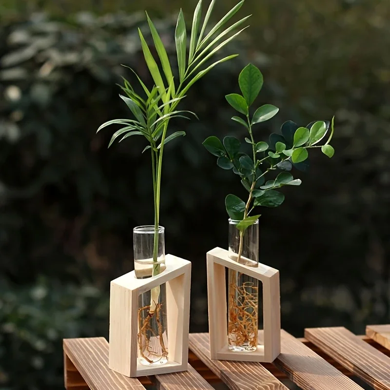 Propagation Station Vase - 테스트 튜브 유리 화병 식물 번식