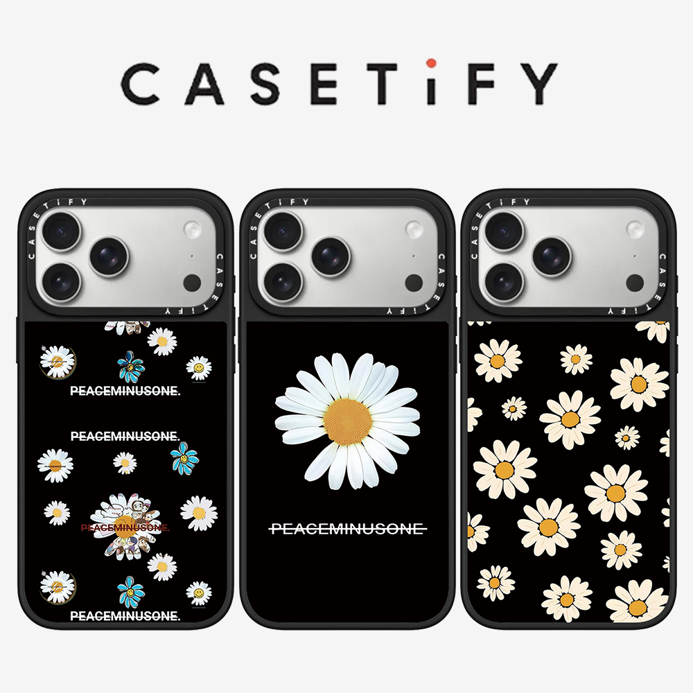 Peat Pellet Tray - CASETiFY PEACEMINUSONE 데이지 시리즈 아이폰 13
